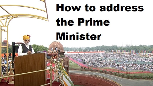 How to address the Prime Minister